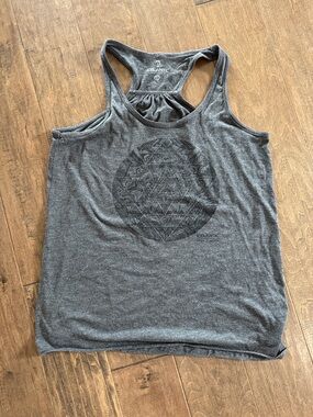 Athletic Charcoal Gray Racerback Tank Top